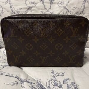 Louis Vuitton Brown Monogram Canvas Men's Pouch Trousse 23